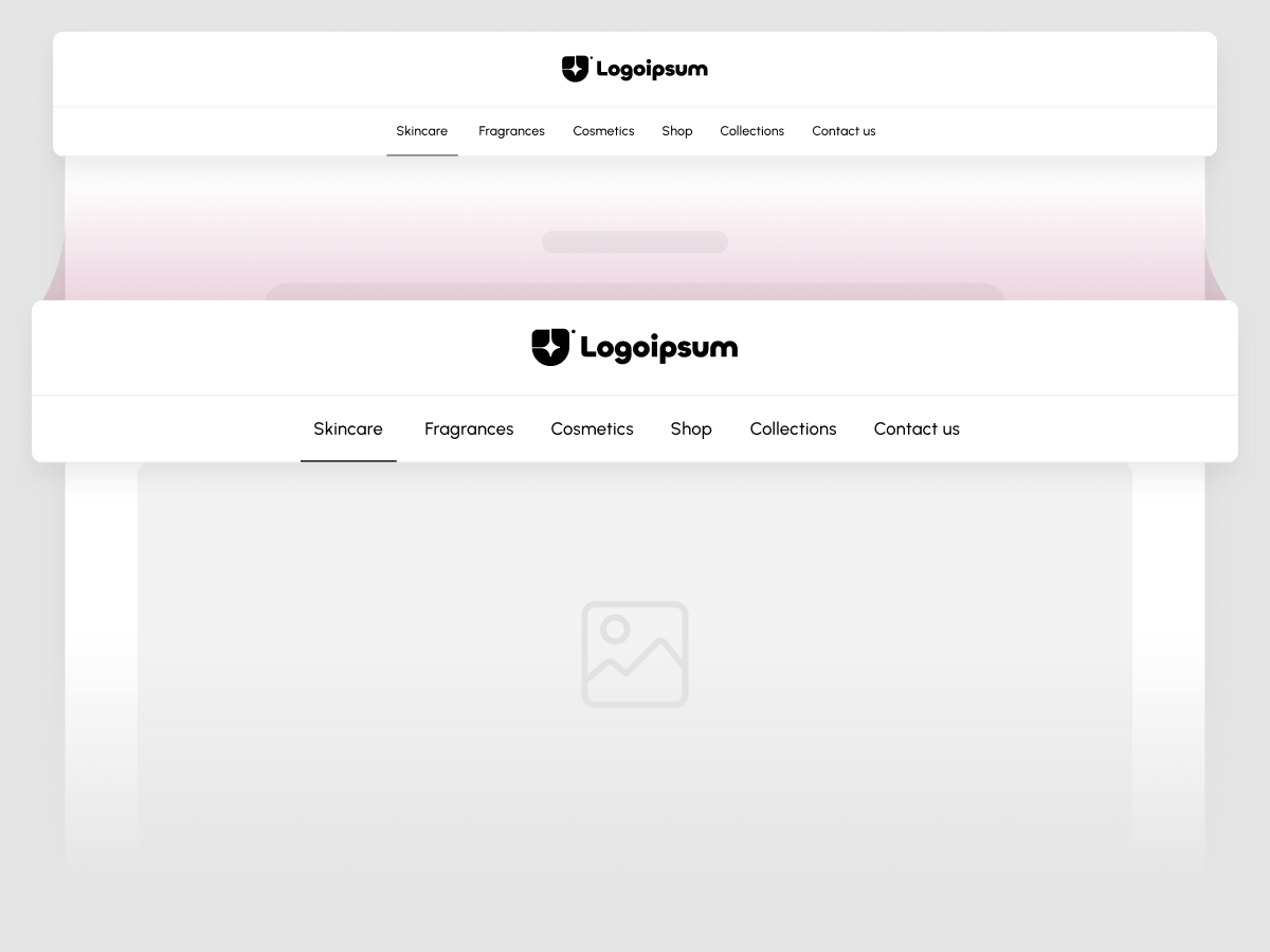 Sticky Header Effect with Bottom Border Styling