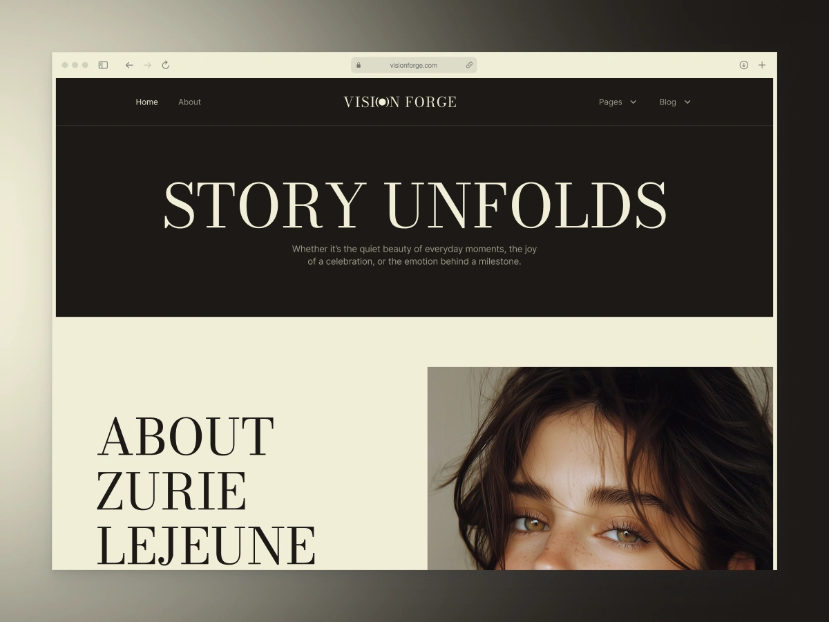 About us page | vision forge