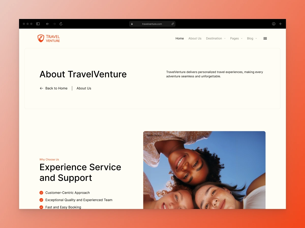 About us page | travelventure