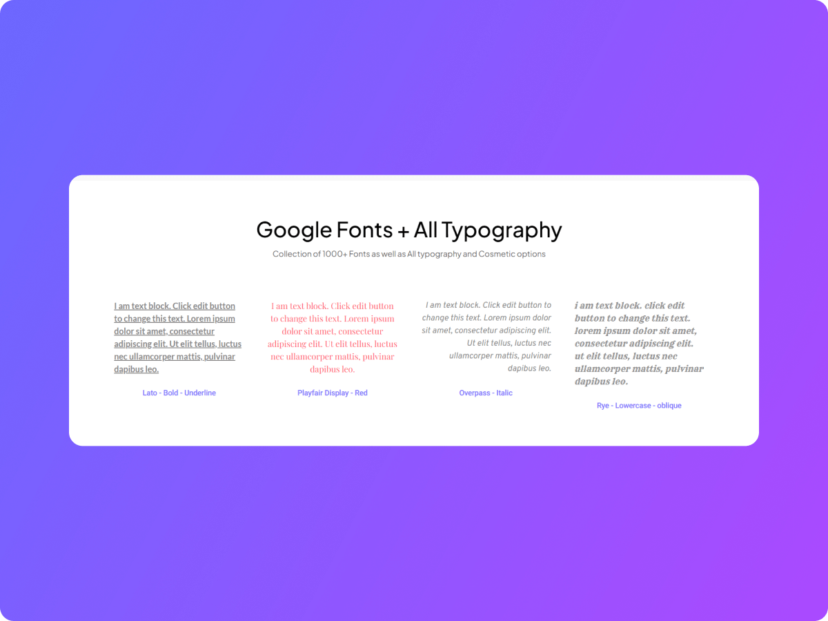Google Text Design Advanced Text With Google Fonts