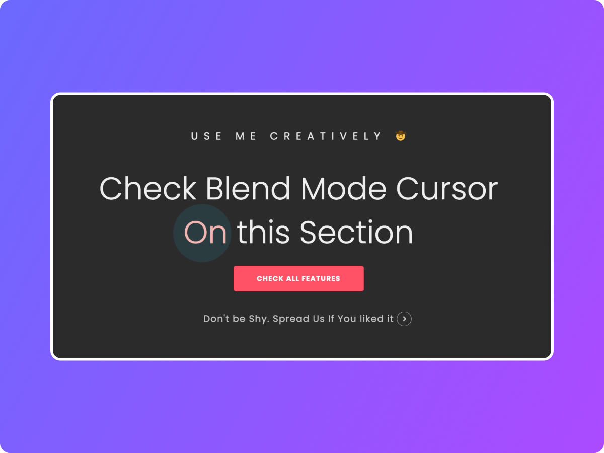 Mouse Cursor with Blend Mode Cursor