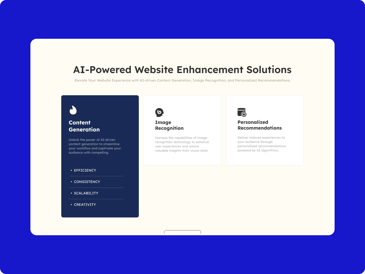 On Hover Unfold Content List With Animated Service Boxes