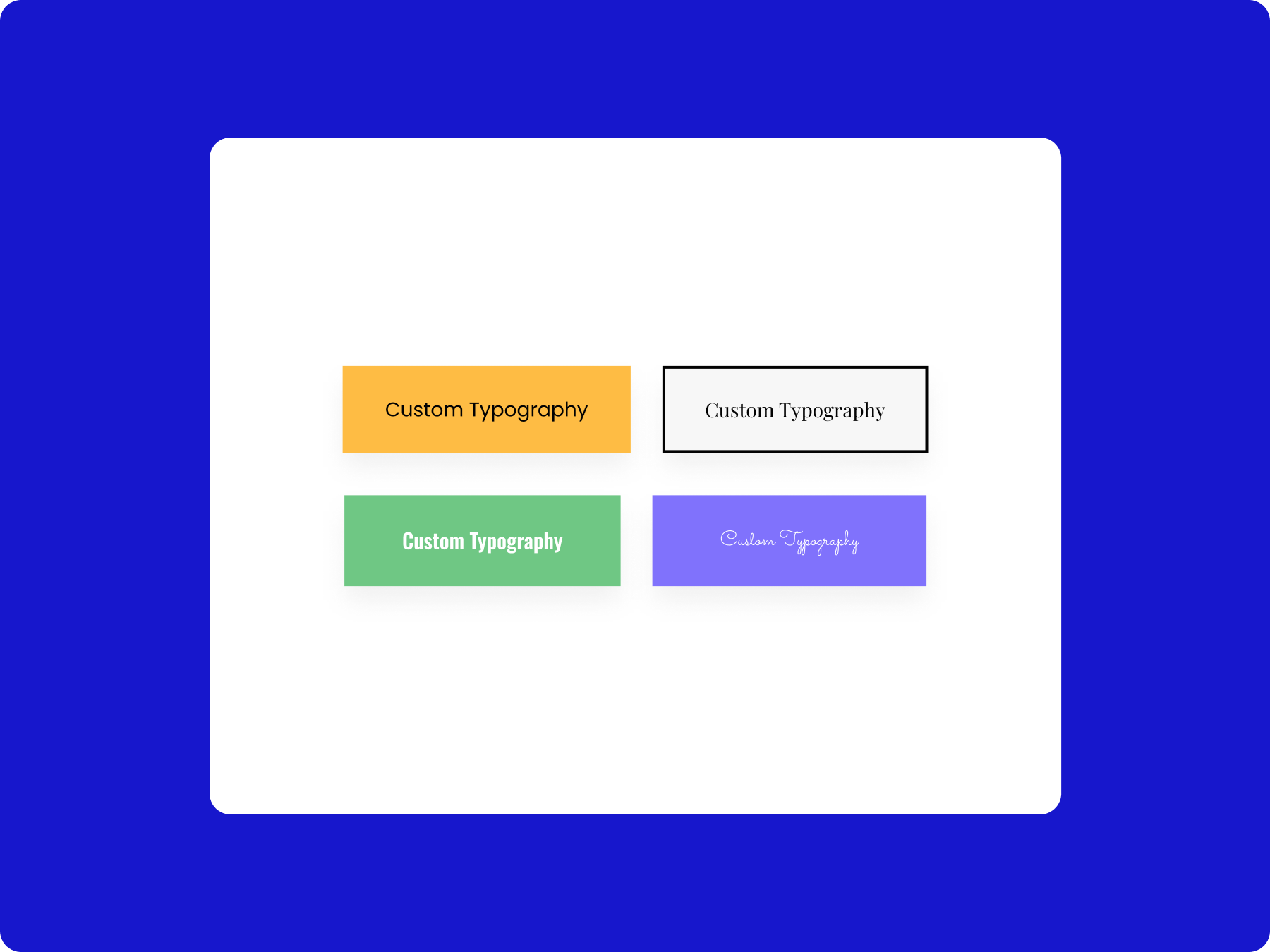 Advance Button with Custom Typography