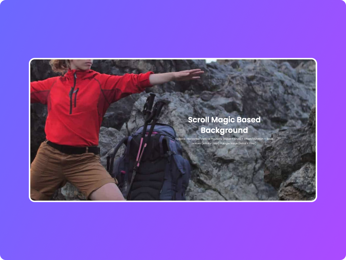 Parallax Background with Magic Scroll Effect
