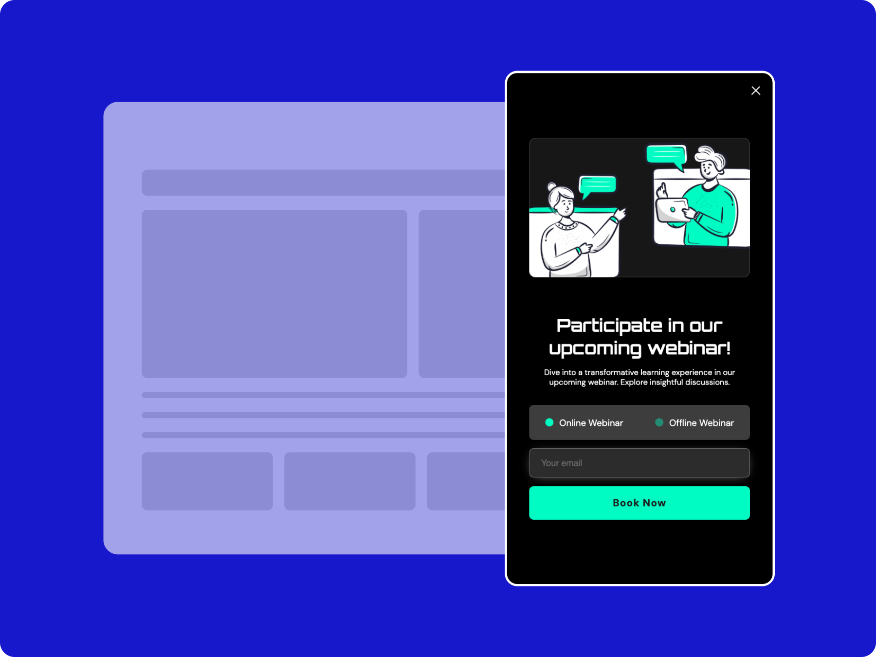 Dark Theme Sidebar Filters With Popup Builder