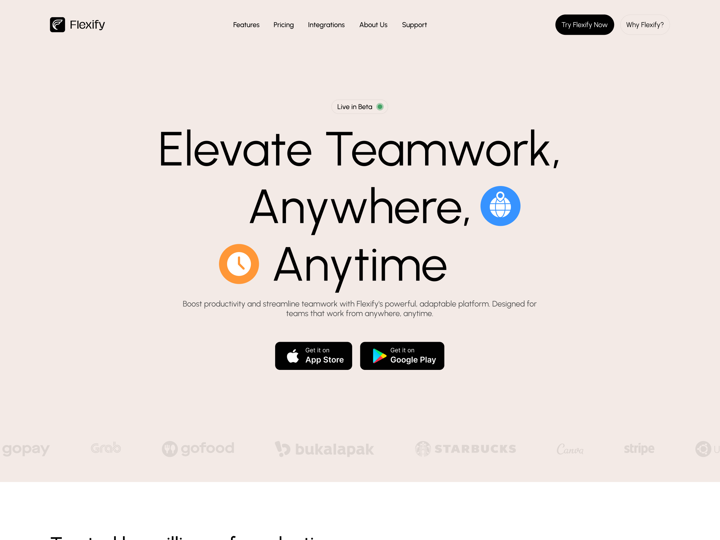 Flexify | Sticky Header with Scroll Distance Trigger Effect Using Nav Menu