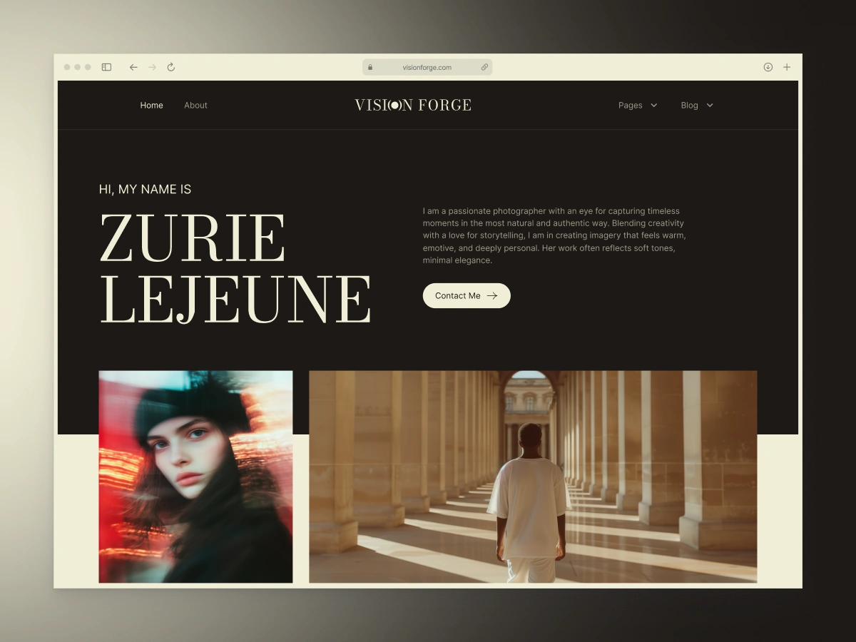 Landing page | vision forge