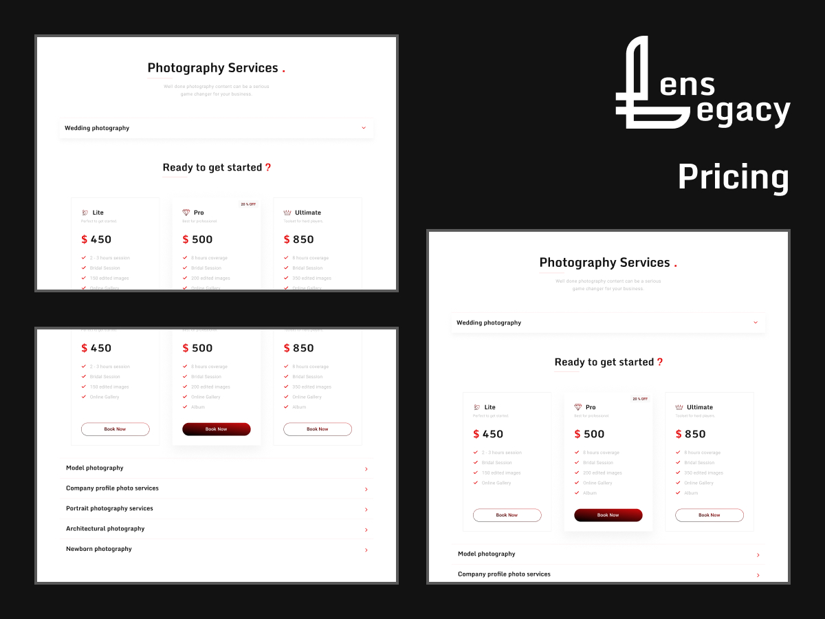 Lens Legacy Studio R Pricing | Lens-Legacy