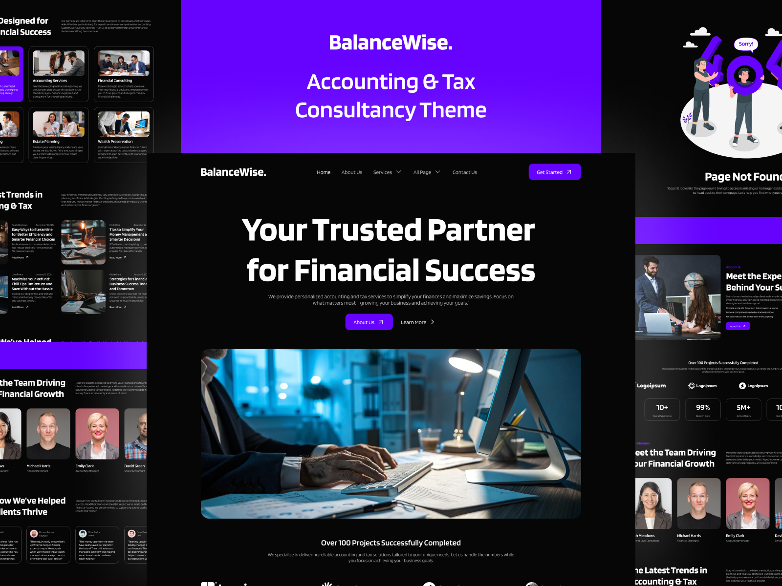 Balancewise | elementor template kit