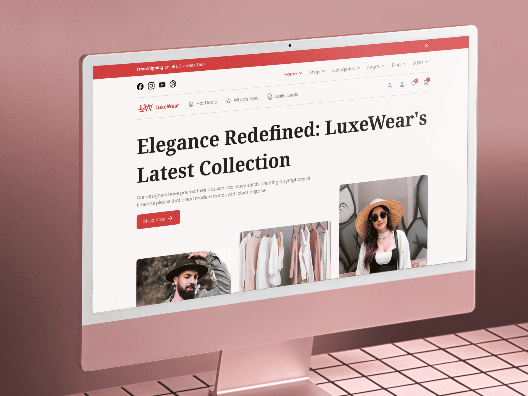 Luxewear | elementor template kit