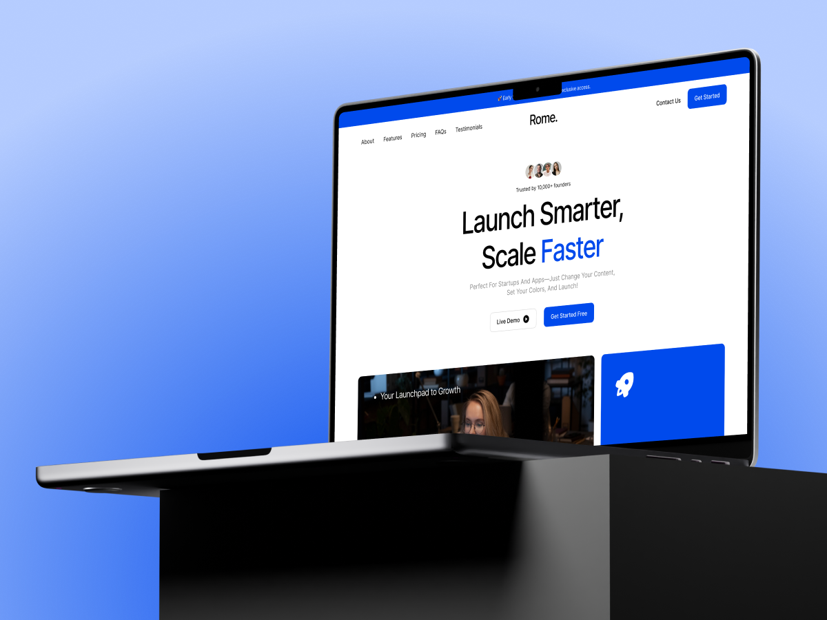 Rome technology | elementor template kit