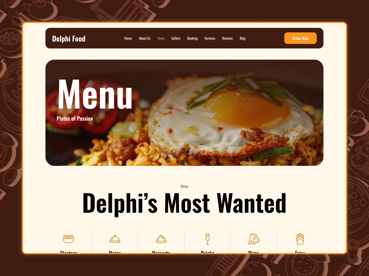 Menu Page | Delphi
