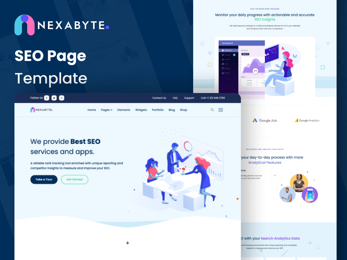 Landing page | seo | nexabyte