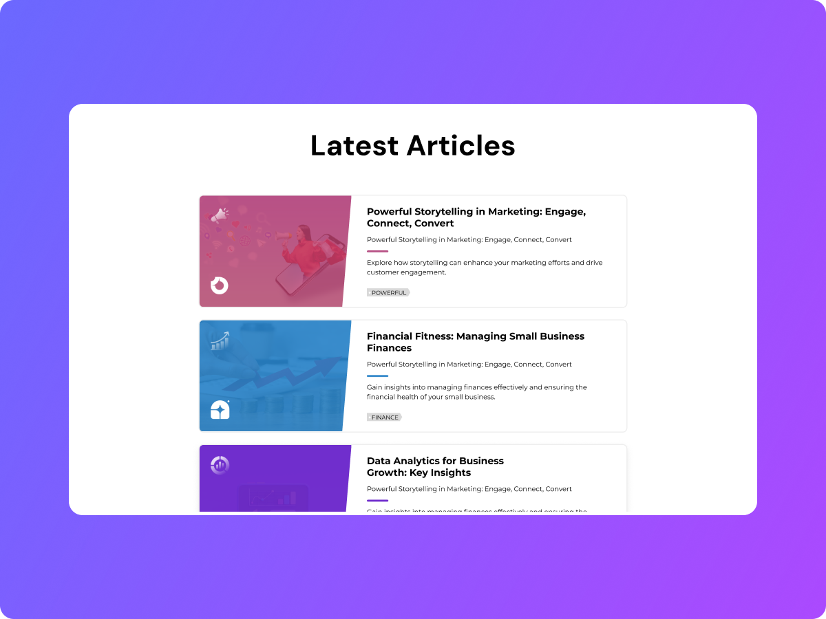 Digital Agency Posts Grid Layout with Smart Loop Builder