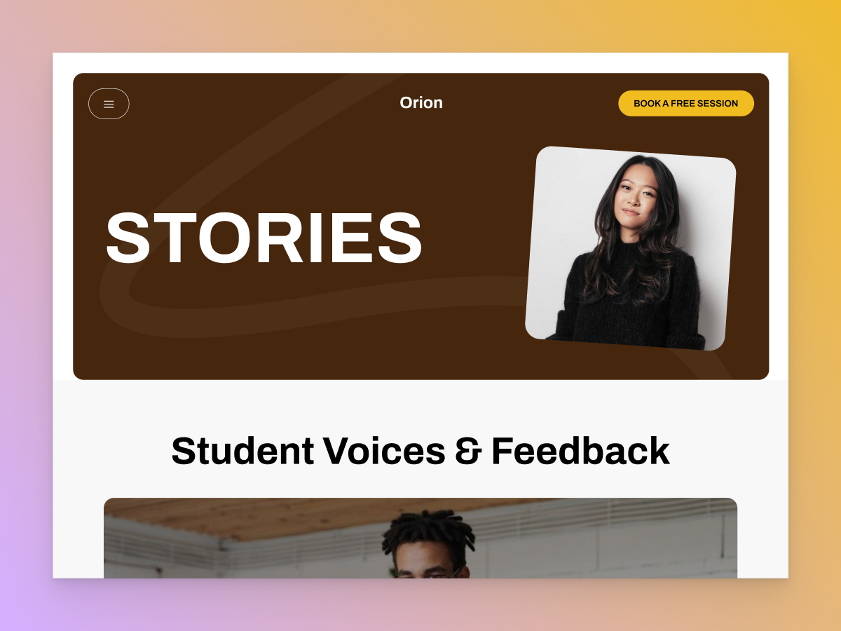 Stories​ page | orion