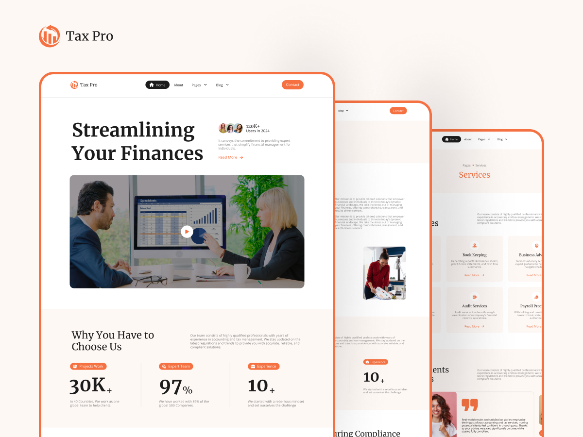 Taxpro | elementor template kit