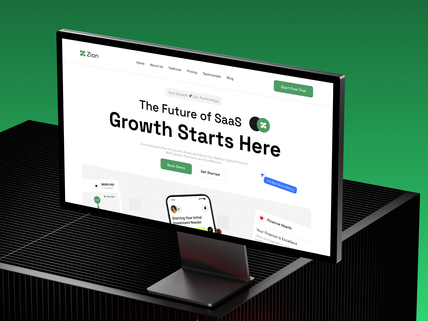 Zion template | elementor template kit
