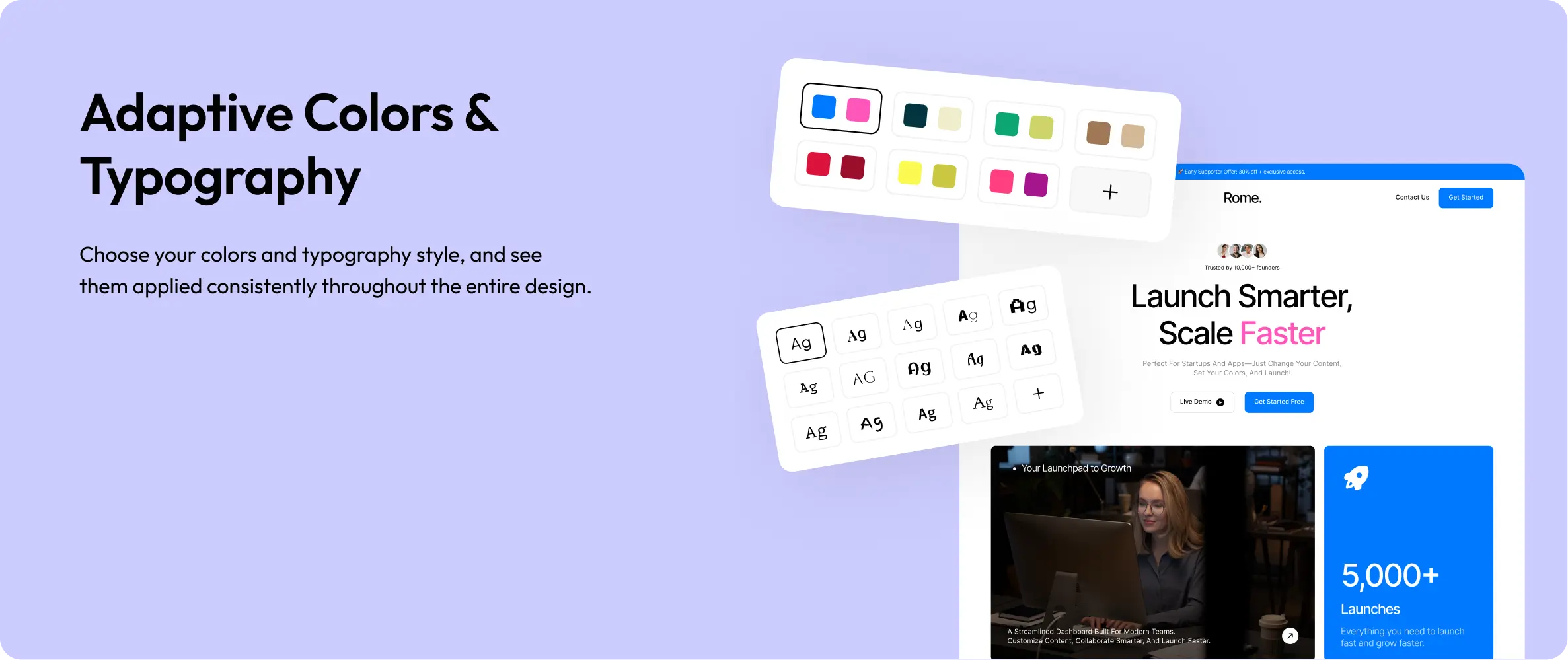 Pre-Designed Widgets