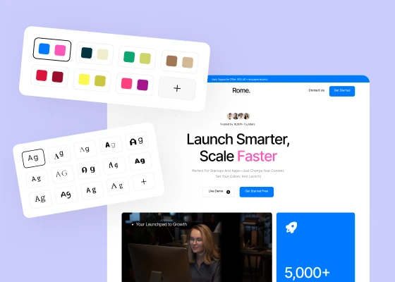 Pre-Designed Widgets