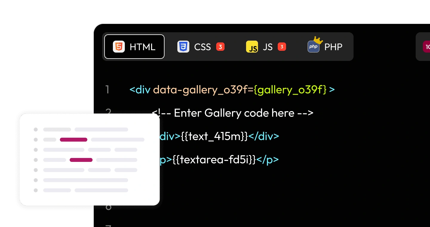 Sample websites and widget code for web developers in WDesignKit